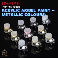 DSPIAE ASM Acrylic Model Paint Metallic Colour Series (ASM-01~ASM-10) Air-Brush Bottle Painting Tool