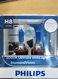 FF Bohlam Halogen Philips H8 DiamondVision 12360DV 5000K " 61877 "