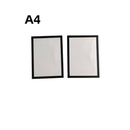 2-Piece A4 Magnetic Self-Adhesive Photo Frame - Photo File Display Frame Photo Frame (No Screws Requ