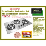 Tecno SR888HPSV Stainless Steel Cooker Hob with Cyclonic Flame Technology
