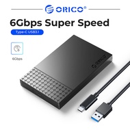 เคส ORICO HDD ประเภท-C USB3.1ไป SATA3.0 2.5นิ้ว SSD HDD Enclosure 5Gbps 4TB HDD Enclosure Box สนับสนุน UASP Auto Sleep(2526C3)