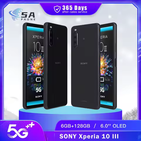 Sony Xperia 10 iii 10iii 5G Dual Sim XQ-BT52 6.0" OLED 6GB RAM 128GB ROM Snapdragon Octa Core NFC Or