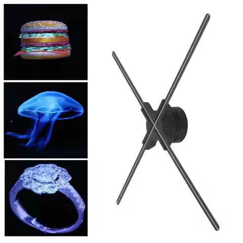 3D Hologram Projector 70cm Display 1600x832 Resolution 832 LEDs WIFI 3D Hologram Fan Advertising Mac