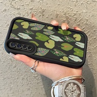 HIJAU HP Phone Case For OPPO A91 OPPO F15 OPPO Reno 3 Case premium Green Leaf Thin Case Protection S