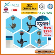 Yes wifi Bestar Dino 16inch Designer Corner Ceiling Fan DC Motor -Swing Left to Right -Great wind
