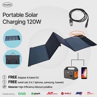 PORTABLE SOLAR PANEL 120 ORIGINAL AND TRUSTED 18V 6.6A 120W SOLAR CHARGERWP + CONTROLLER