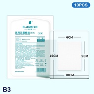 10Pcs Dressing Healing Patch Wound Care Pad Adhesive Dressing Wound Sterile Breathable Protective St