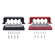 M10 Power Distribution Block Bus Bar 24V Bar 600A Electrical Terminal Block for Truck Boat Car RV