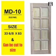 Pintu Kayu / Wooden Door MD10 Grade C / Pintu Bilik / Pintu 8 Petak / Bedroom Door / Wooden Door / Free Cut To Size