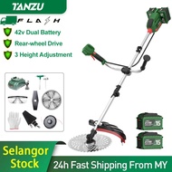 TANZU 42V (21V+21V) Dual Battery Mesin pemotong rumput Cordless String Trimmer Grass Cutter
