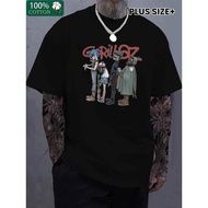 Men's Gorillaz Graphic T-Shirt - Official Band Merch with 2D2D Gunter & Murdoc Niccals Design, Y2K R