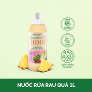 Nước ngâm rửa rau củ quả thực phẩm sinh học Enzyco 1L - 100% Enzyme Dứa