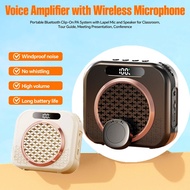 2.4Ghz Wireless Lavalier Microphone Bluetooth Voice Amplifier for Teaching Guide Loud Speakers