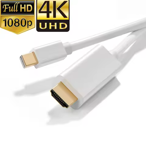 Thunderbolt Mini DP to HDMI Cable 4K/1080P DP Mini DispalyPort to HDMI adapter converter cable for A