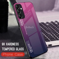 [ส่งจากไทย] Case Samsung galaxy A24 เคสกระจกสองสี เคสโทรศัพท์ ซัมซุง เคสเงาไล่สี ขอบนิ่ม เคส Samsung