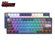 Royal Kludge RK61Plus  2.4G Wireless Bluetooth 3.0 & USB C Three Mode Hot-Swap RGB Backlit Mini Mech