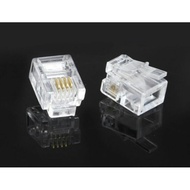 RJ45 Connector Cat-5E / RJ11 6p4c Modular Telephone Plug Connector