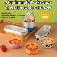 Air Fryer Dedicated Tinfoil Cup Bowl Oven Baking Household High Temperature Resistant Egg Tart Tray Pudding Small Cake Mold