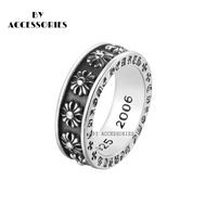 Chrome hearts titanium ring 8mm MR stainless Iris pattern200901