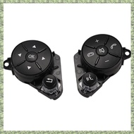 (E L X I) Left+Right Car Inner Part Steering Wheel Worn Button Cover Switch For Mercedes For Benz W204 W212 C200 E260 E320 Glk260