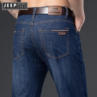 Jeep Spirit 1941 estd Men's Jeans Straight Loose Full Set Business Casual