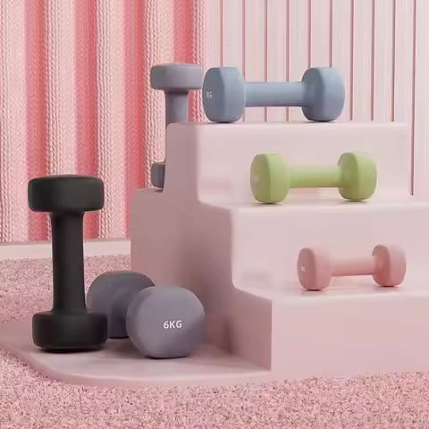 1pc Dipped Dumbbells 0.5-1.5kg Fitness Dumbbell Women Teens Children Cast Iron Mini Portable Dumbbel