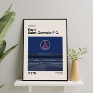 European Football Club Frame Poster Size 10R-16R - Frameblock PSG