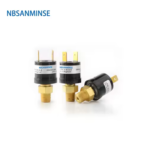 NBSANMINSE SMF08V 1/8 1/4 Small Vacuum Pressure Switch On Off Designed Automatic Reset Used In Vacuu