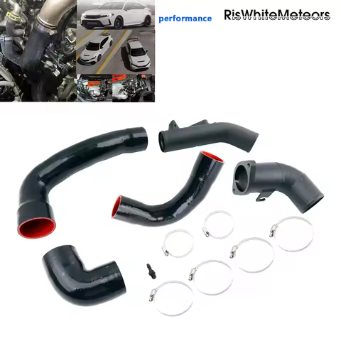 Intercooler Charge Pipe Kit Aluminum Turbo Piping for 2023+ Honda Civic Type R FL5 Integra Type S DE