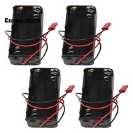 4Pack 6V 4XAA Battery Container Case Holder Pack Box JST Plug Receiver for  Redcat 1/8 1/10 RC Nitro