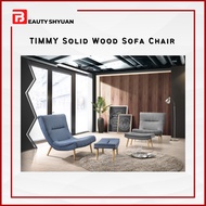 TIMMY Solid Wood Sofa 1 Seater Sofa Single Sofa Set Sofa Murah Sofa Kayu Ruang Tamu Kerusi Kayu Ruang Tamu Relax Chair