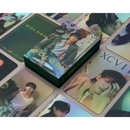 55PCS/Box Kpop BTS JungKook GOLDEN laser photocards JungKook solo lomo card postcard for Fan Collection Card Idol Support Card