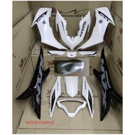 (BUBBLE WRAPPING) YAMAHA NVX155 V2 COVERSET REPAINT WHITE+PURPLE