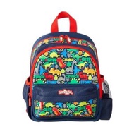 Smiggle - 【0.6kg 超輕護脊】Dinosaur 恐龍 | 6L 護脊書包 26 cm 兒童背囊 | 藍色 | 兒童旅行袋｜幼兒書包｜平行進口