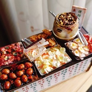 自助餐 攤車 夜市 點心 小吃 台式 袖珍 手作 迷你 食玩 微型