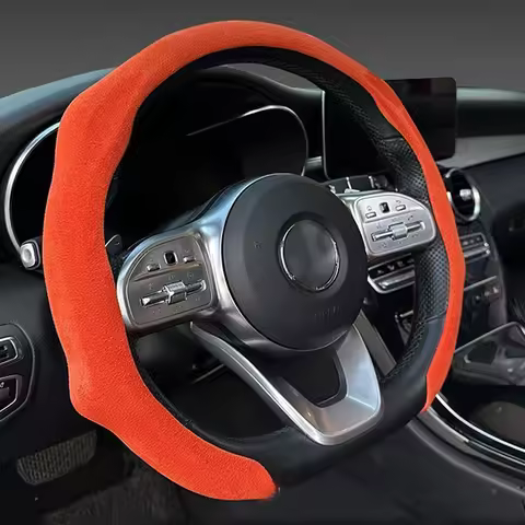 5D Sport Style Suede Car Steering Wheel Covers Booster Cover For Li Auto Inc. L9 L8 L7 L6 i6 i8 MEGA