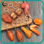 APPEAR Roasted Chicken Key Holder, Funny Exquisite Simulation Food Keychain, Gift Luxury Fashion Fake Braised Pork Bag Hanging Pendant