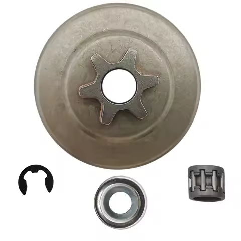 3/8 Pitch 6T Clutch Drum Sprocket Washer E-Clip Kit For STIHL 017 018 021 023 025 MS170 MS180 MS210 