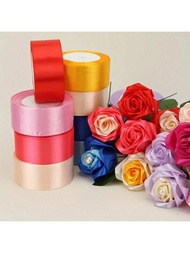 4cm手工製作材料緞帶，適用於製作玫瑰花，包裝禮盒裝飾帶，絲帶，編織帶