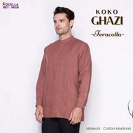 Sarimbit Couple Set Gamis Khamira Koko Ghazi Rocella Premium - Baju Muslim Pasangan Pakaian Hari Ray