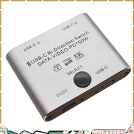 dinghingxi1 Bi Directional USB C Switch Splitter 8K USB C Switcher KVM 8K 60Hz 4K 144Hz Video for Mu