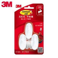 3M無痕掛鈎中號裝 免鑽牆貼膠掛勾 家居收納百貨- 1入裝多用掛鈎承重1.8kg 均碼