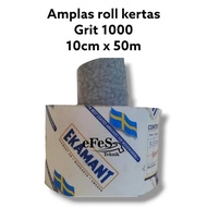 PROMO! AMPLAS ROLL KERTAS EKAMANT grit 1000 10cm x 50m
