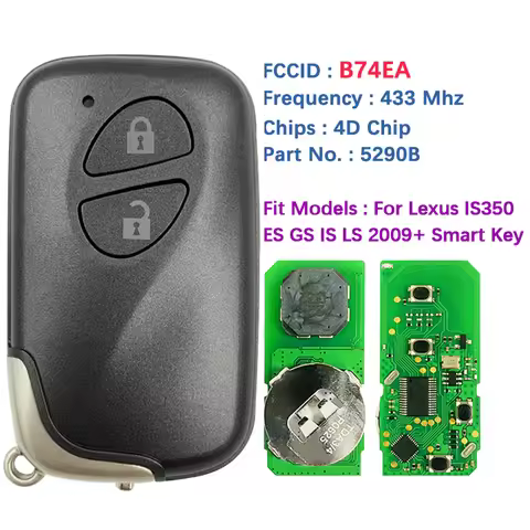 CN052021 Aftermarket 2 Button Smart Key For Lexus CT200H RX350 RX450H Keyless Remote Contorl 4D Chip