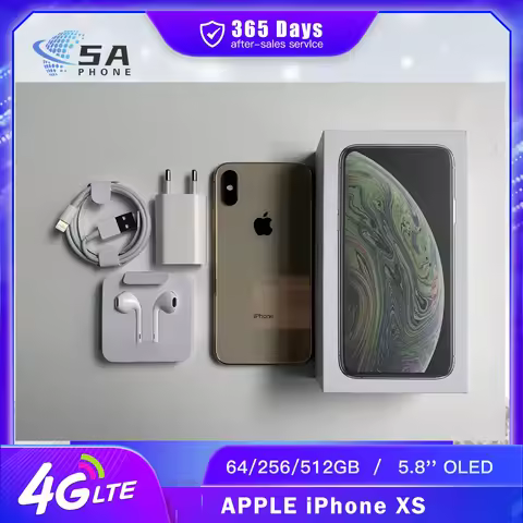 Original Apple iPhone XS 4G LTE Mobile Phone Face ID NFC 4GB RAM 64GB/256/512GB ROM 5.8" 12MP+7MP A1