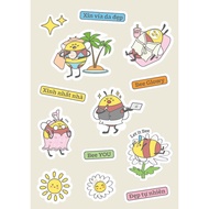 [GIFT NOT FOR SALE] Lazybee Yellow Bee Cartoon Sticker