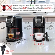 Coffee Maker Single Serve, Hibrew 5-In-1 Espresso Machine For Pods, Kcup*/Nes* Original/DG*/ESE Pod/Espresso Powder Compatible,