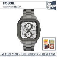 (SG LOCAL) Fossil BQ2657 Inscription Multifunction Stainless Steel Men Watch