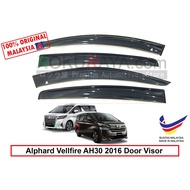 Toyota Alphard Vellfire AH30 (3rd Gen) 2016 AG Air Press Rain Sun Wind Deflector Door Visor (Big 12c
