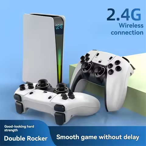 A003 Wireless Gaming Controller Kit 2 Players Handheld Game Console TV Game Controller for 10 Emulat